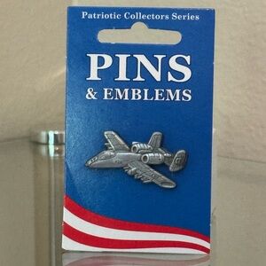 Pin Silver Airplane Pin